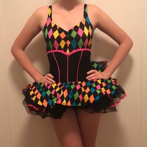 Cute, circus performer girls Halloween costume